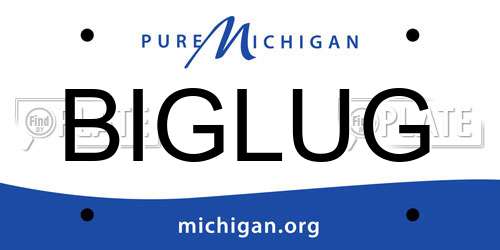 BIGLUG Michigan License Plate
