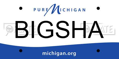 BIGSHA Michigan License Plate