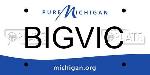 BIGVIC Michigan License Plate