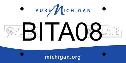 BITA08 Michigan License Plate