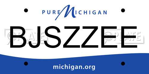 BJSZZEE Michigan License Plate