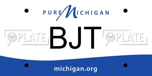 BJT Michigan License Plate