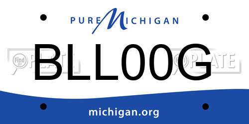 BLL00G Michigan License Plate