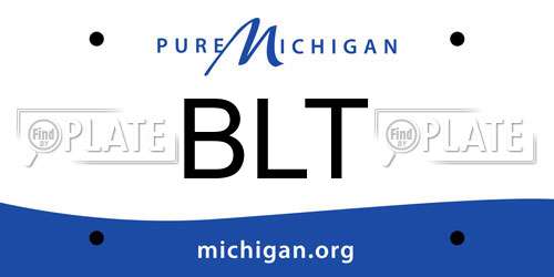 BLT Michigan License Plate