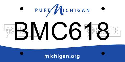 BMC618 Michigan License Plate