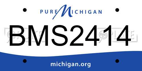 BMS2414 Michigan License Plate