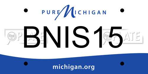 BNIS15 Michigan License Plate