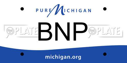 BNP Michigan License Plate