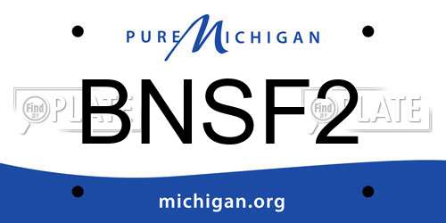 BNSF2 Michigan License Plate