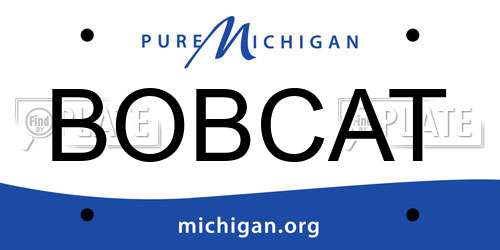 BOBCAT Michigan License Plate