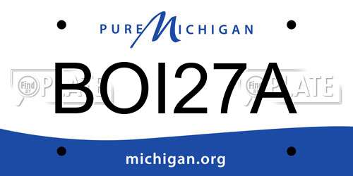 BOI27A Michigan License Plate