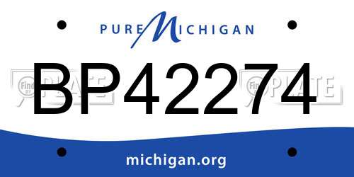BP42274 Michigan License Plate