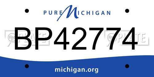 BP42774 Michigan License Plate