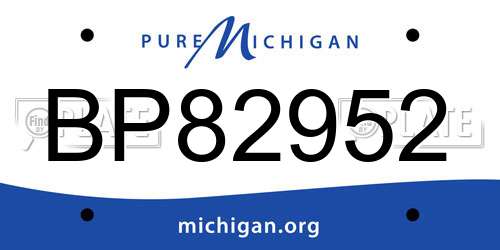 BP82952 Michigan License Plate