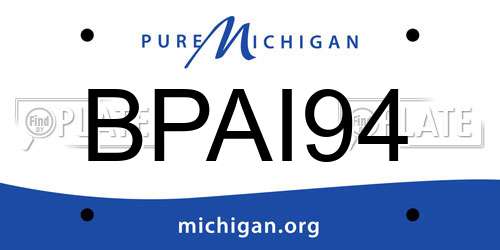 BPAI94 Michigan License Plate