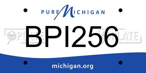BPI256 Michigan License Plate