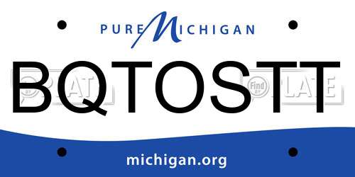 BQTOSTT Michigan License Plate