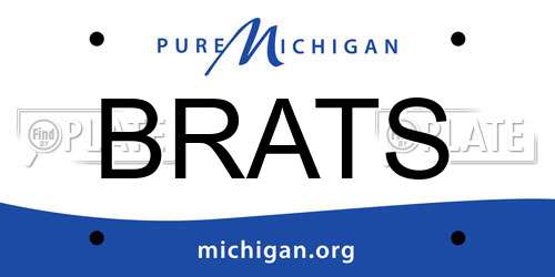 BRATS Michigan License Plate