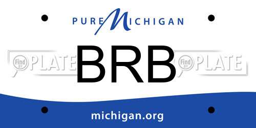 BRB Michigan License Plate