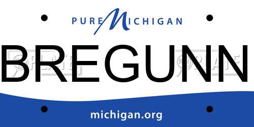 BREGUNN Michigan License Plate
