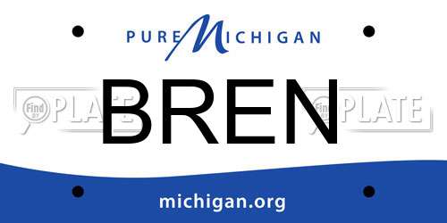 BREN Michigan License Plate