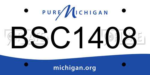BSC1408 Michigan License Plate