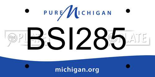 BSI285 Michigan License Plate
