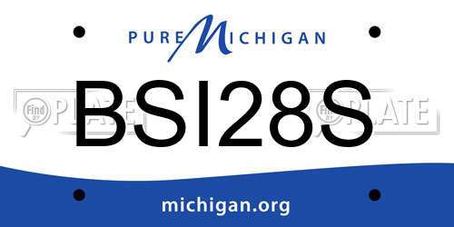 BSI28S Michigan License Plate