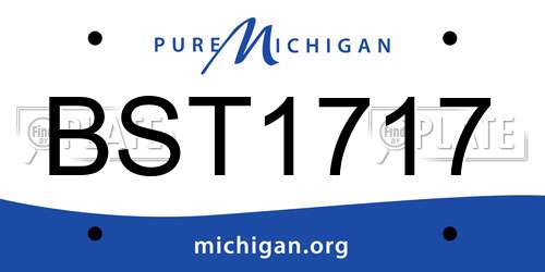 BST1717 Michigan License Plate