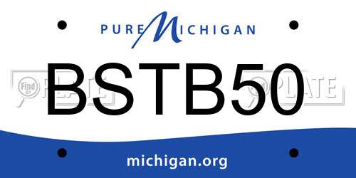 BSTB50 Michigan License Plate