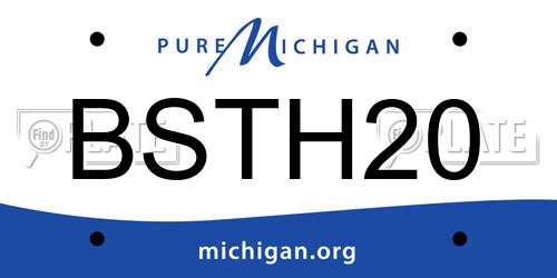 BSTH20 Michigan License Plate