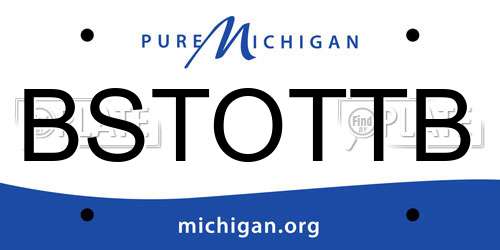 BSTOTTB Michigan License Plate