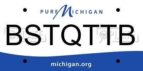 BSTQTTB Michigan License Plate