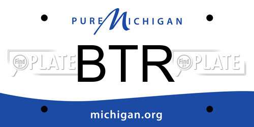 BTR Michigan License Plate
