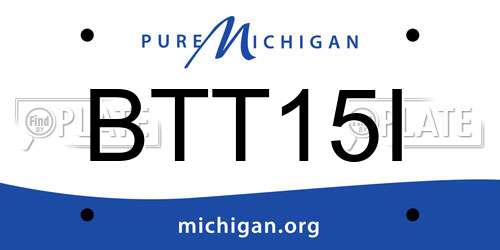 BTT15I Michigan License Plate