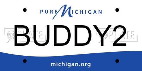 BUDDY2 Michigan License Plate