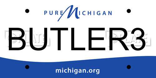 BUTLER3 Michigan License Plate