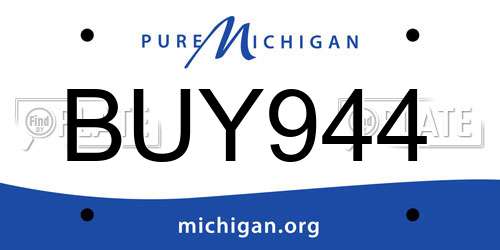 BUY944 Michigan License Plate