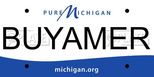 BUYAMER Michigan License Plate