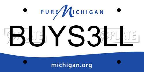BUYS3LL Michigan License Plate
