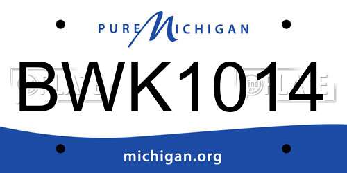 BWK1014 Michigan License Plate