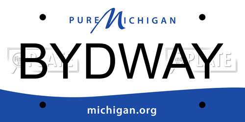 BYDWAY Michigan License Plate