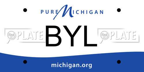 BYL Michigan License Plate