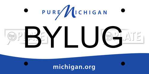BYLUG Michigan License Plate