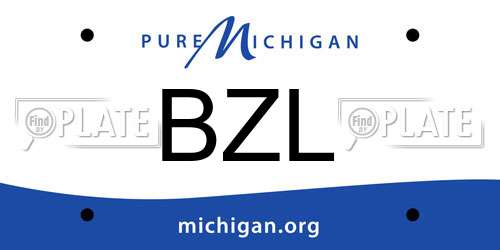 BZL Michigan License Plate