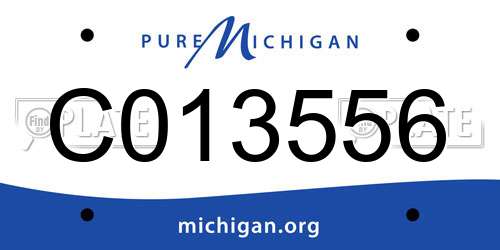 C013556 Michigan License Plate