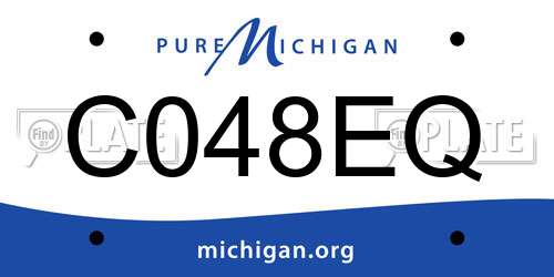 C048EQ Michigan License Plate