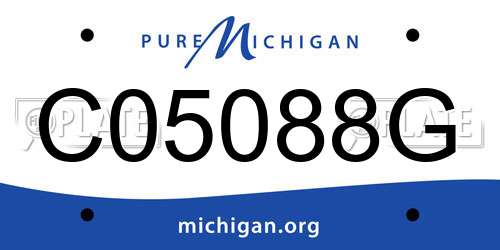 C05088G Michigan License Plate