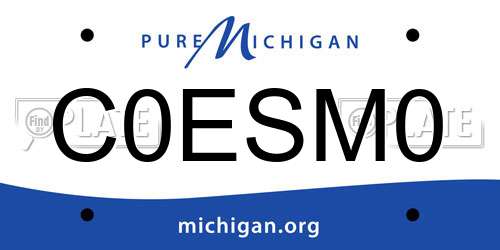 C0ESM0 Michigan License Plate