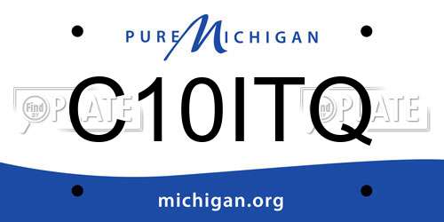 C10ITQ Michigan License Plate